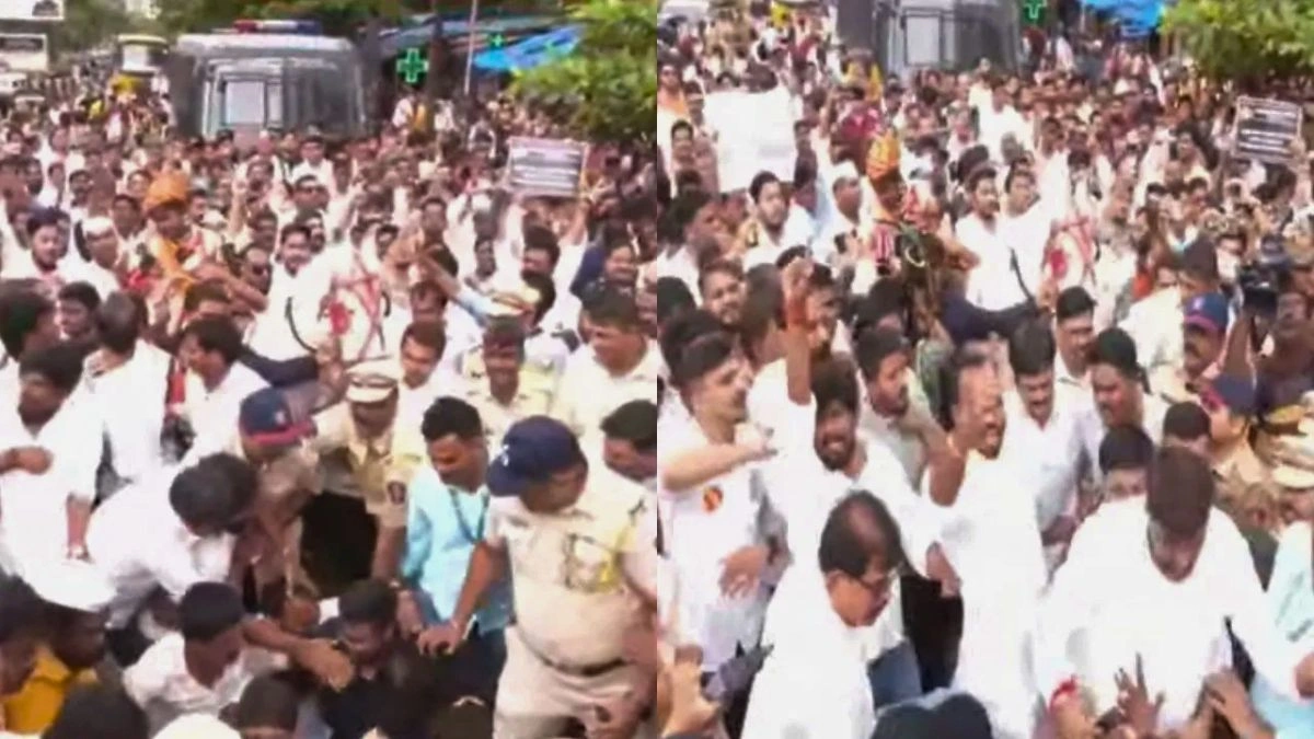 MNS Mira Bhayander protest Marathi Maharashtra